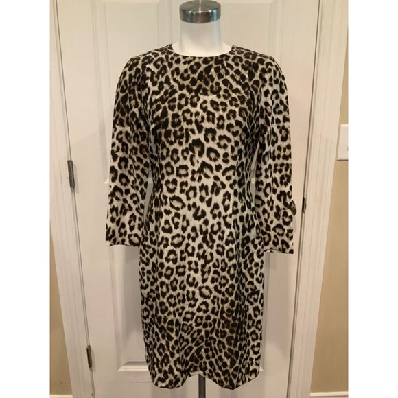 rag & bone Gray Brown Black "Short Leopard Dress" Silk Shift, Size 4, NWT! - Picture 1 of 10
